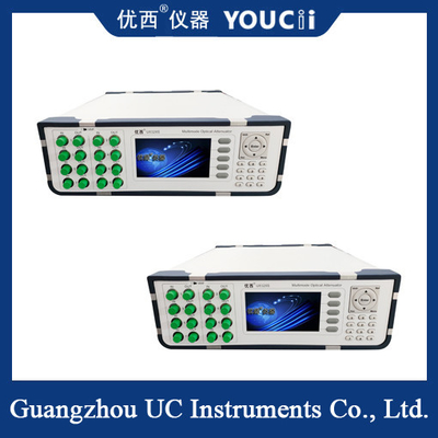 Achtkanaals multi-modus optische attenuator met scherm 0~35 dB