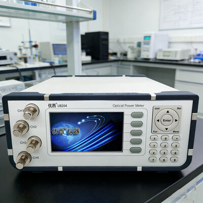 Een vierkanaals optische stroommeter met USB- en RS232-gegevensinterfaces