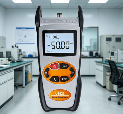 Optische vermogenmeter, kalibratiegolflengten: 850/1300/1310/1490/1550/1625nm