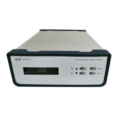 1x8 polariserende Vezel Optische Schakelaars AC 220V 288mm×260mm×117mm