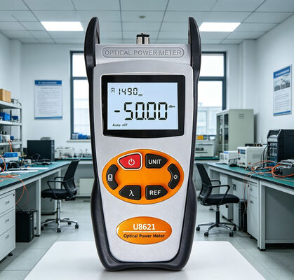 Stroomvoorziening: 3 AA-batterijen en een stroomadapter, draagbare optische stroommeter