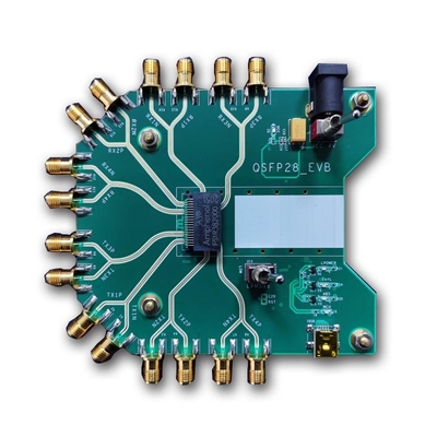 De Evaluatieraadpam4 Bauds 25GBoud van QSFP28 EVB SFP aan 28GBoud